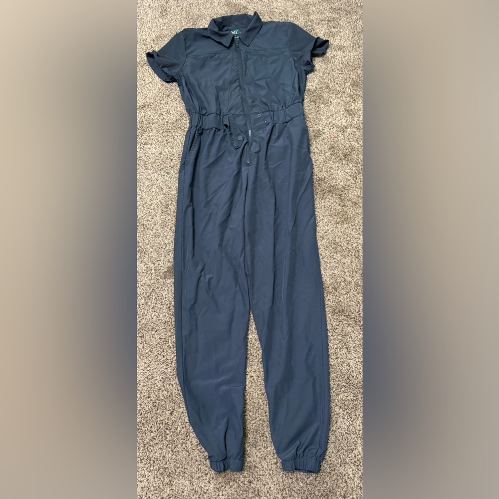Women's gray scrub Jumpsuit